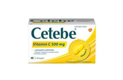 Cetebe vitamin C 500 mg s postupným uvolňováním 60 kapslí